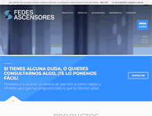 Tablet Screenshot of fedesascensores.com